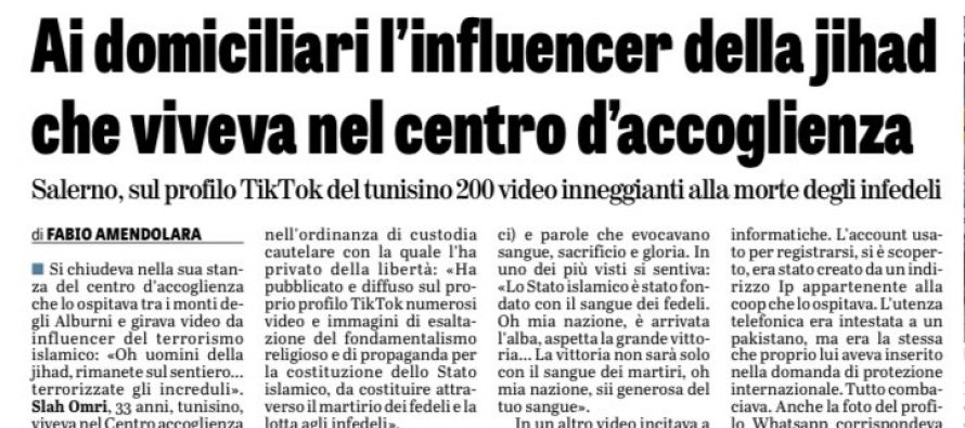 Preparava attentati dal centro accoglienza dove viveva a spese italiani