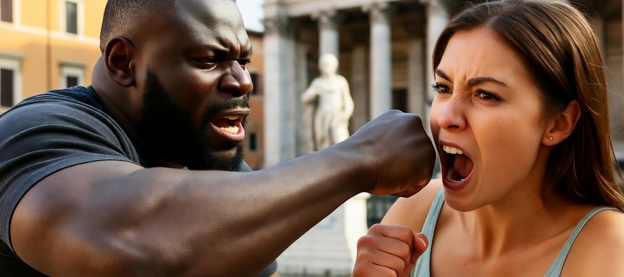Pres a pugni da africano mentre passeggia a Roma
