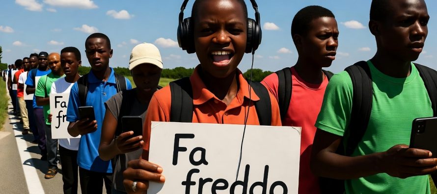 Profughi africani bloccano strada perché in Italia fa freddo: tornate in Africa!