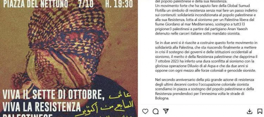 “Ci vediamo in piazza”. La minaccia dei Giovani Islamici per il 7 ottobre