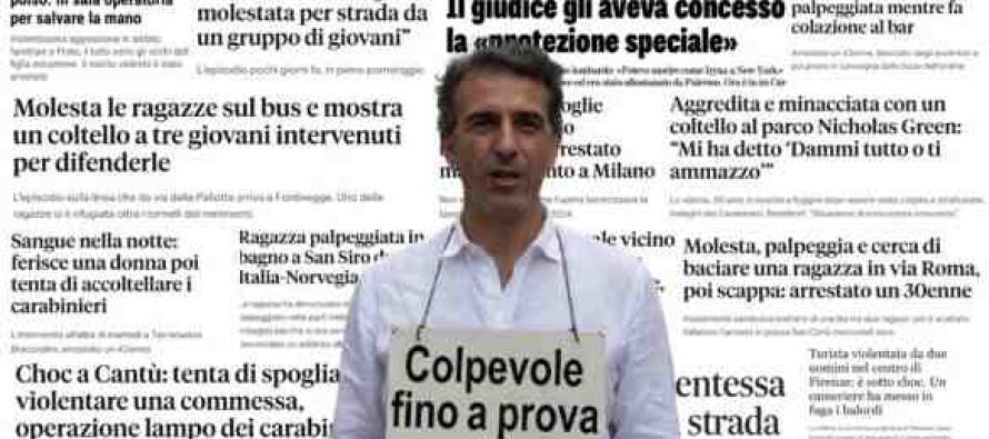 Mentre i politici approvavano legge contro maschi italiani, immigrati molestavano decine di donne