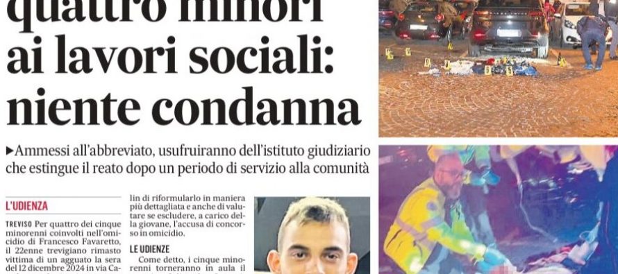 Hanno ucciso ragazzo italiano: niente carcere per 4 immigrati