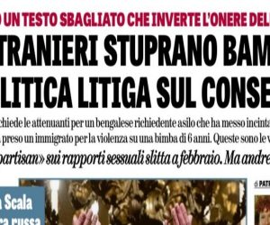 Stranieri stuprano bambine ma ai politici non interessa