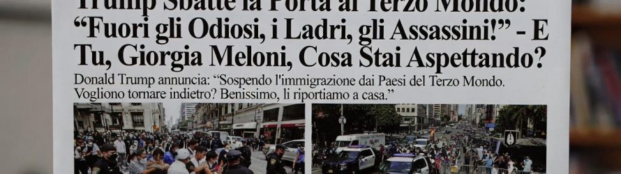 Trump: “Stop immigrazione dal Terzo Mondo”. E tu Meloni che stai aspettando?