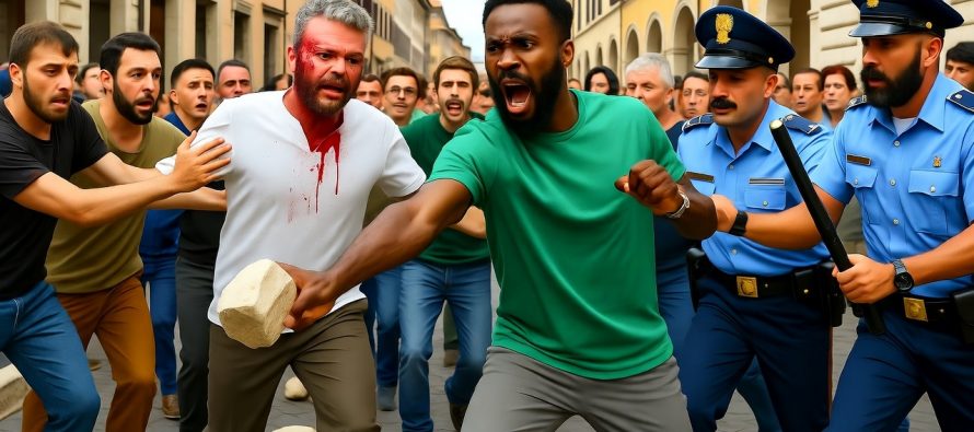 Nigeriano spacca la testa ai passanti a sassate: clandestino mai espulso