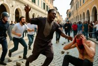 Immigrati assaltano le piazze, passanti terrorizzati: fuori controllo