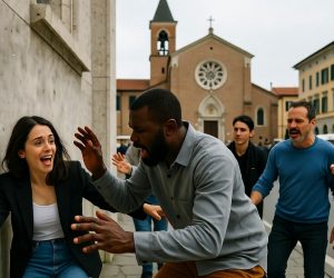 Africano usa chiesa come latrina e aggredisce ragazza che lo rimprovera – VIDEO