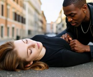 Donna investita sull’asfalto: immigrato la rapina invece di soccorrerla