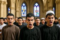Piccoli islamici irrompono in chiesa al grido “Allah Akbar”