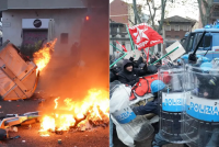 Guerriglia urbana a Torino: l’estrema sinistra di Askatasuna contro l’Italia