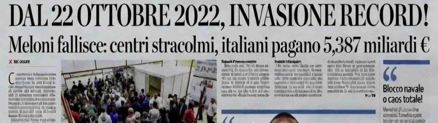 Sbarcati 317.877 clandestini da quando Meloni è premier 🥲