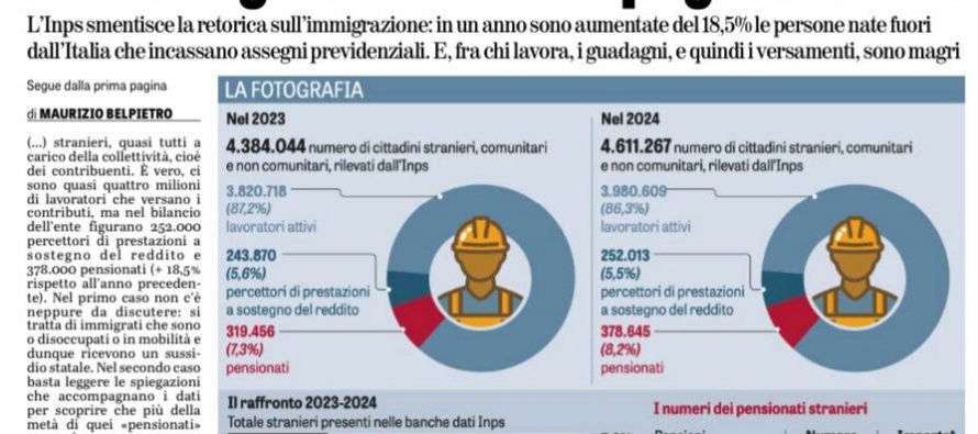 Allarme Pensioni: le paghiamo noi agli immigrati