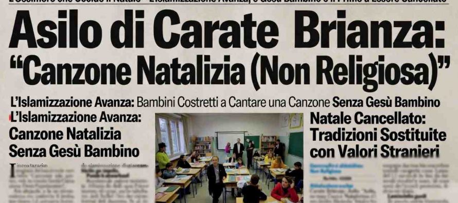 Gesù vietato dall’asilo per non turbare i musulmani