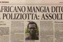 Africano mangia dito a poliziotta ma il giudice lo assolve