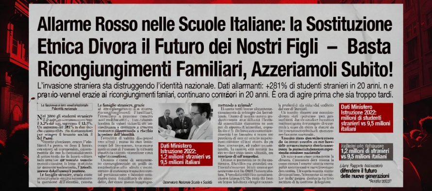Scuole senza bambini italiani: stiamo importando i nostri futuri padroni