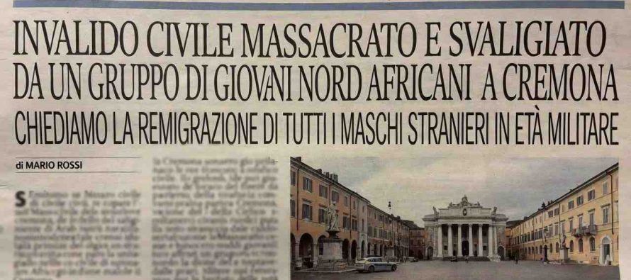 Invalido Massacrato da Branco di Arabi: Mattanza a Cremona