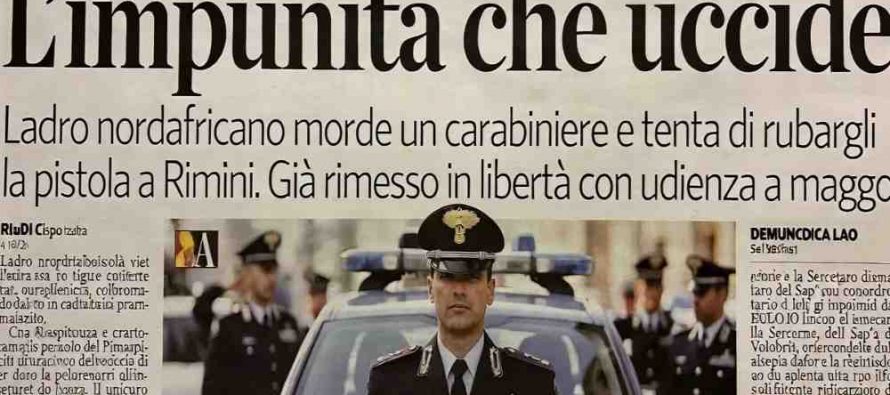 Un altro Africano brutalizza poliziotto a morsi ma è libero anche se clandestino