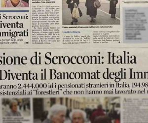 Italia Bancomat degli Immigrati: 1 su 3 vive di sussidi, 200mila in pensione e mai lavorato
