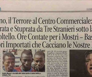 Sequestrata e stuprata fuori da centro commerciale: sono stati tre IMMIGRATI