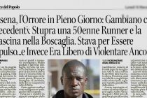 Stuprata in pieno giorno da africano: trascinata via e stuprata