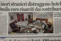 Minori stranieri distruggono l’hotel che li ospita: italiani costretti a risarcire