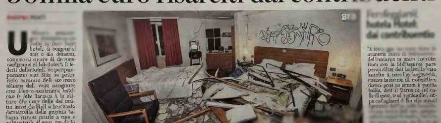 Minori stranieri distruggono l’hotel che li ospita: italiani costretti a risarcire