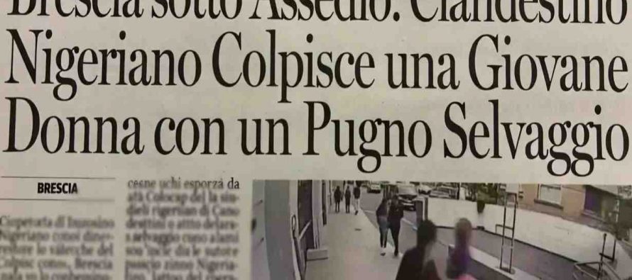 Nigeriano la prende a pugni per strada: Brescia vietata alle donne italiane