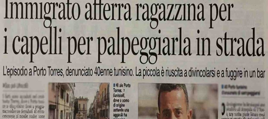 Ragazzina afferrata per i capelli da immigrato che la vuole stuprare in strada