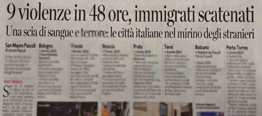 Italia sotto assedio: 9 violenze in 48 ore, immigrati scatenati
