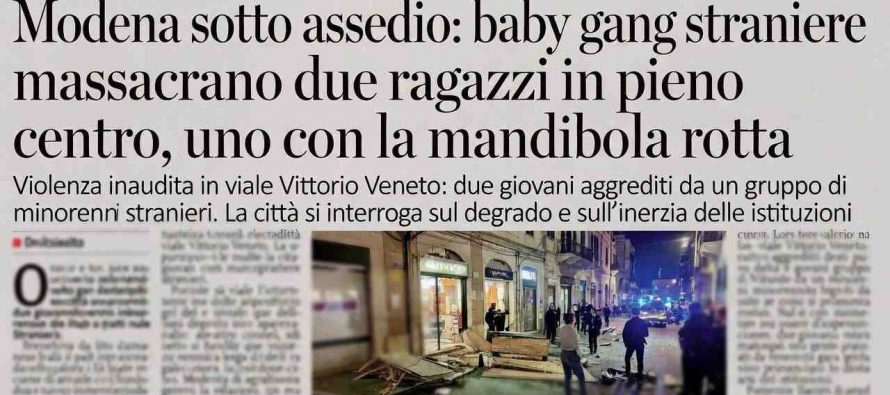 Maranza massacrano due ragazzi in pieno centro, uno con la mandibola rotta