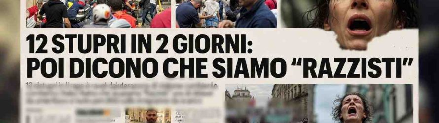 La sinistra predica accoglienza mentre i suoi migranti stuprano le donne italiane