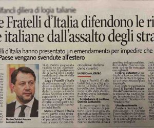 Lega e Fratelli d’Italia blindano le riserve auree italiane dalle pretese tedesche