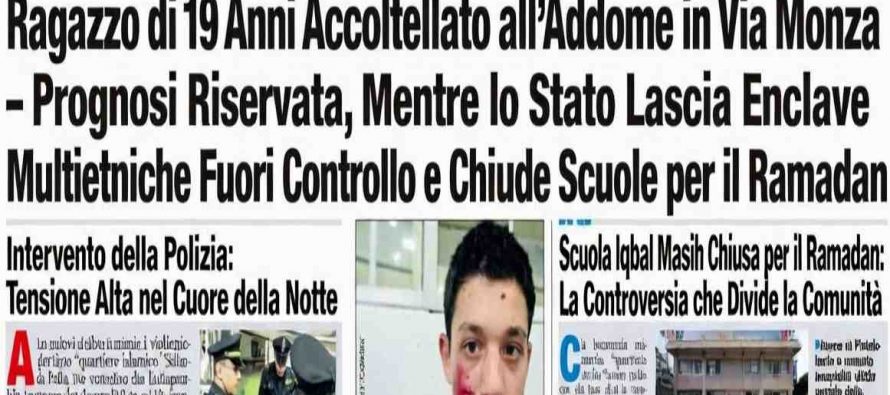 Pioltello, ragazzo entra in quartiere islamica: accoltellato è in fin di vita