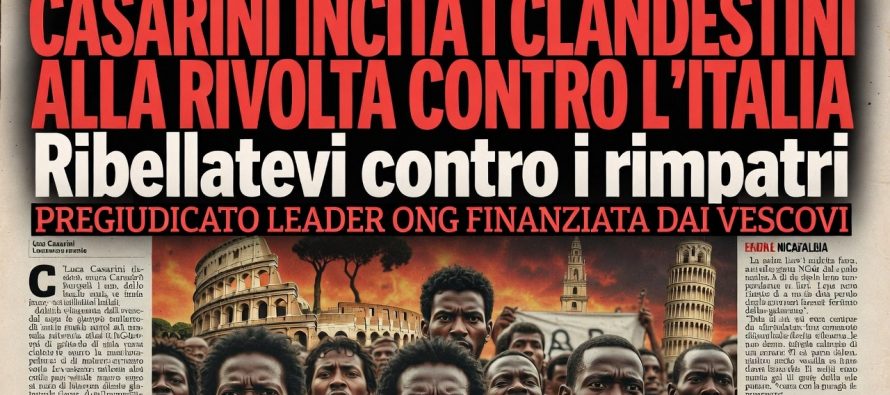 Casarini Guida i Clandestini alla Rivolta: “Vi Faremo Fuggire”