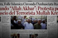 Islamici circondano l’ambasciata italiana al grido “Allah Akbar” – VIDEO