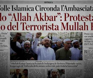 Islamici circondano l’ambasciata italiana al grido “Allah Akbar” – VIDEO