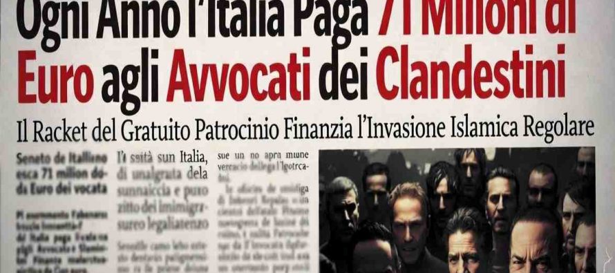 Ogni Anno l’Italia Paga 71 Milioni di Euro agli Avvocati dei Clandestini