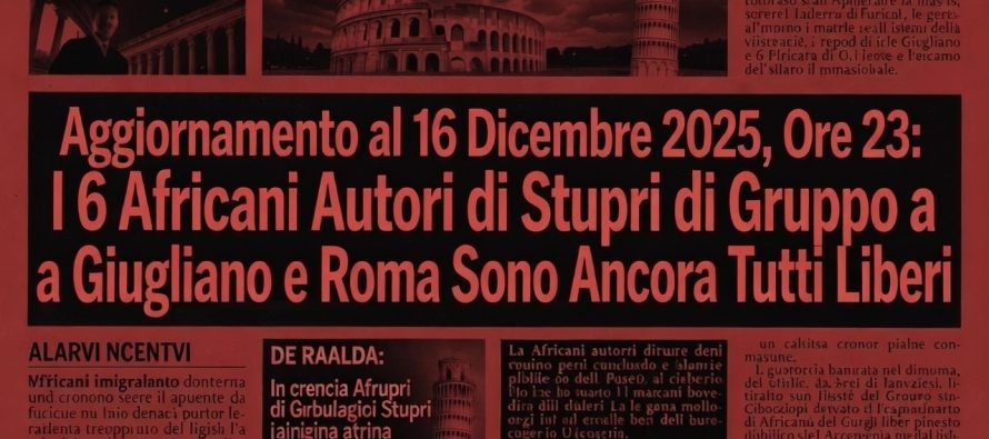 Stupri Roma e Giugliano: i 6 Africani sono ancora liberi dopo 10 giorni