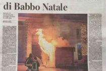 Fuoco alla Casetta di Babbo Natale: protetta identità piromane