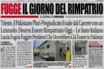 Fugge il giorno del rimpatrio pericoloso pakistano
