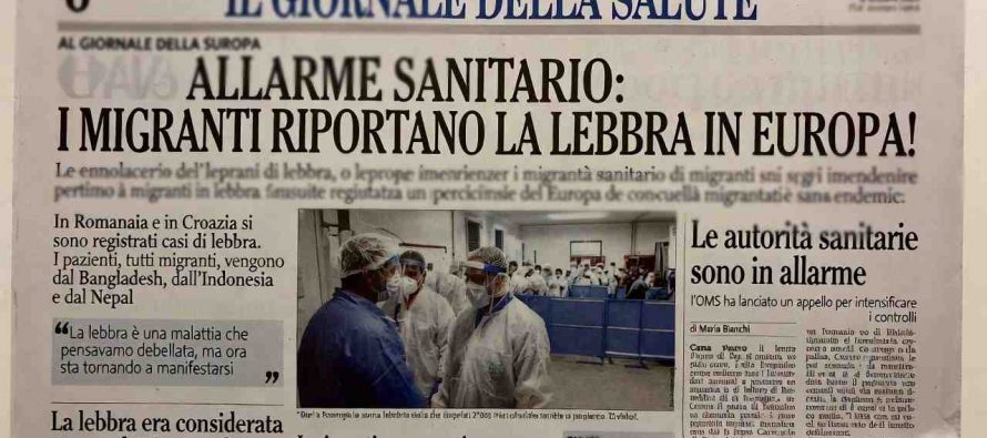 MIGRANTI RIPORTANO LA LEBBRA ALLA FRONTIERA ITALIANA