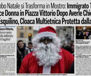 Immigrato travestito da Babbo Natale violenta donna a Roma