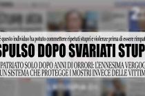 Africano espulso solo dopo anni di sviariate condanne per stupro