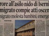 Africano molesta bambini davanti asilo: orrore a Isernia