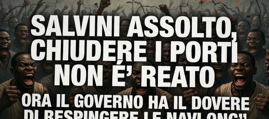 Salvini assolto: ora Meloni chiuda i porti dopo 300mila sbarchi