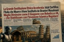 La Grande Sostituzione Etnica: Istat Certifica l’Italia che Muore e Viene Sostituita da Stranieri Musulmani – Meglio Diminuire come il Giappone