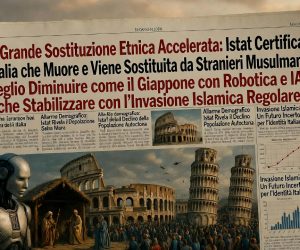 La Grande Sostituzione Etnica: Istat Certifica l’Italia che Muore e Viene Sostituita da Stranieri Musulmani – Meglio Diminuire come il Giappone