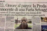 Africano strappa bimba di 5 anni da braccia nonna e la stupra