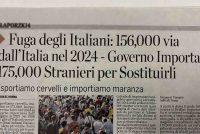 Fuga degli Italiani: 156.000 via dall’Italia nel 2024 Sostituiti da 175.000 Stranieri