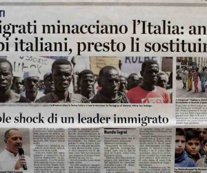 Immigrati minacciano l’Italia: ancora troppi italiani, presto li sostituiremo